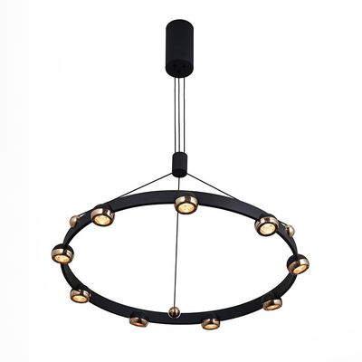 Serena Chandelier Iron+Alu D68 Xh15X W68 Led Black Zl2467/9